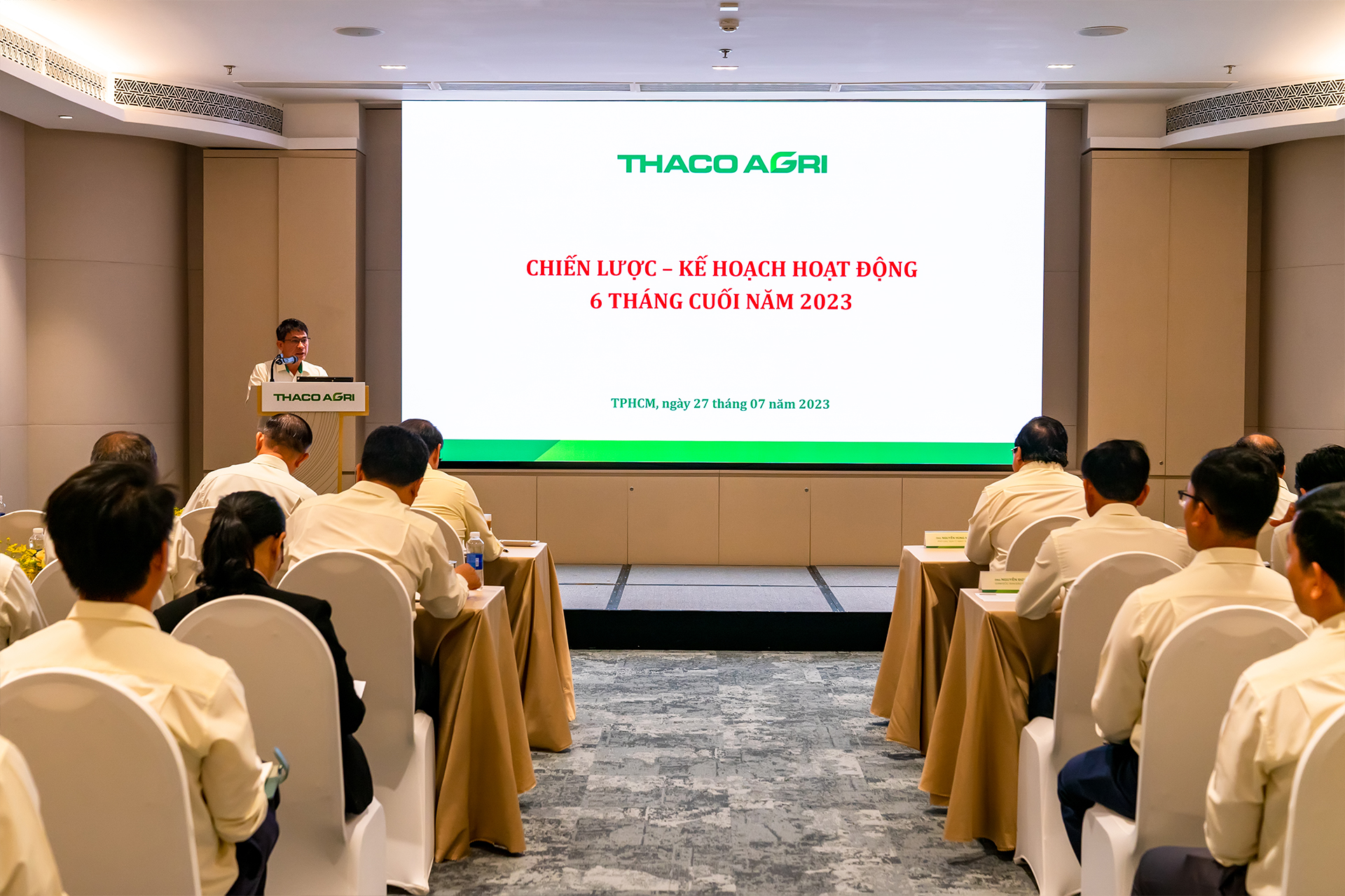 Hội nghị triển khai kế hoạch 6 tháng cuối năm 2023 tại các KLH và Tổng công ty trực thuộc THACO AGRI