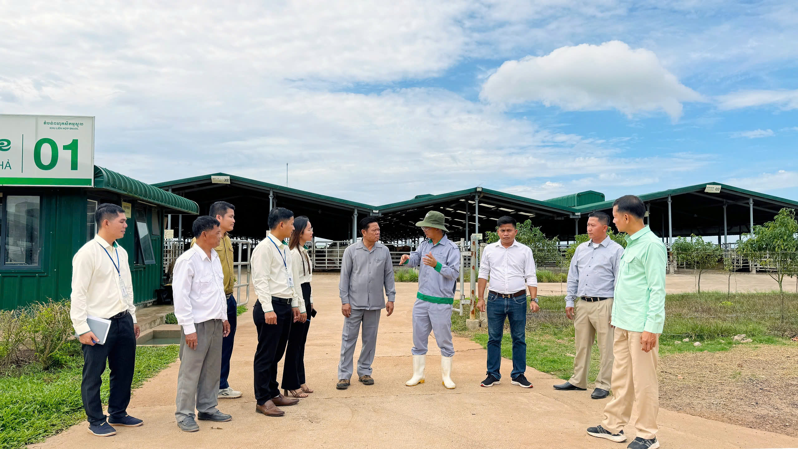  Đoàn Công tác tham quan Xí nghiệp chăn nuôi Bò