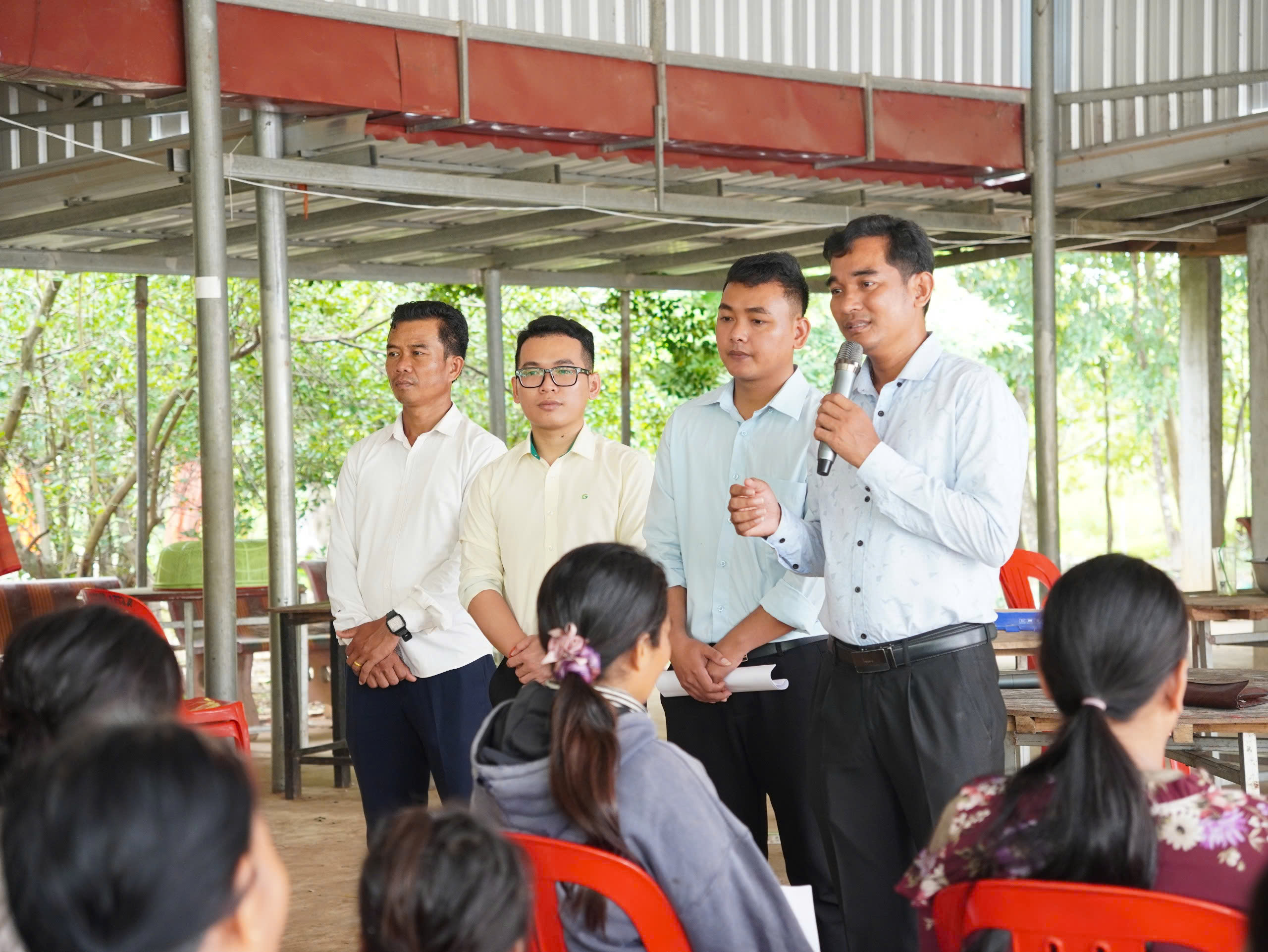 Ông Toem Teth - Phó Giám đốc Sở Lao động & Dạy nghề tỉnh Tbong Khmum phát biểu