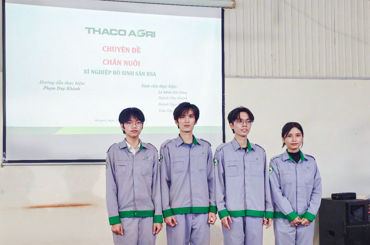 KLH HAGL Agrico Lào tổ chức tổng kết thực tập cho sinh viên Đại học Trà Vinh