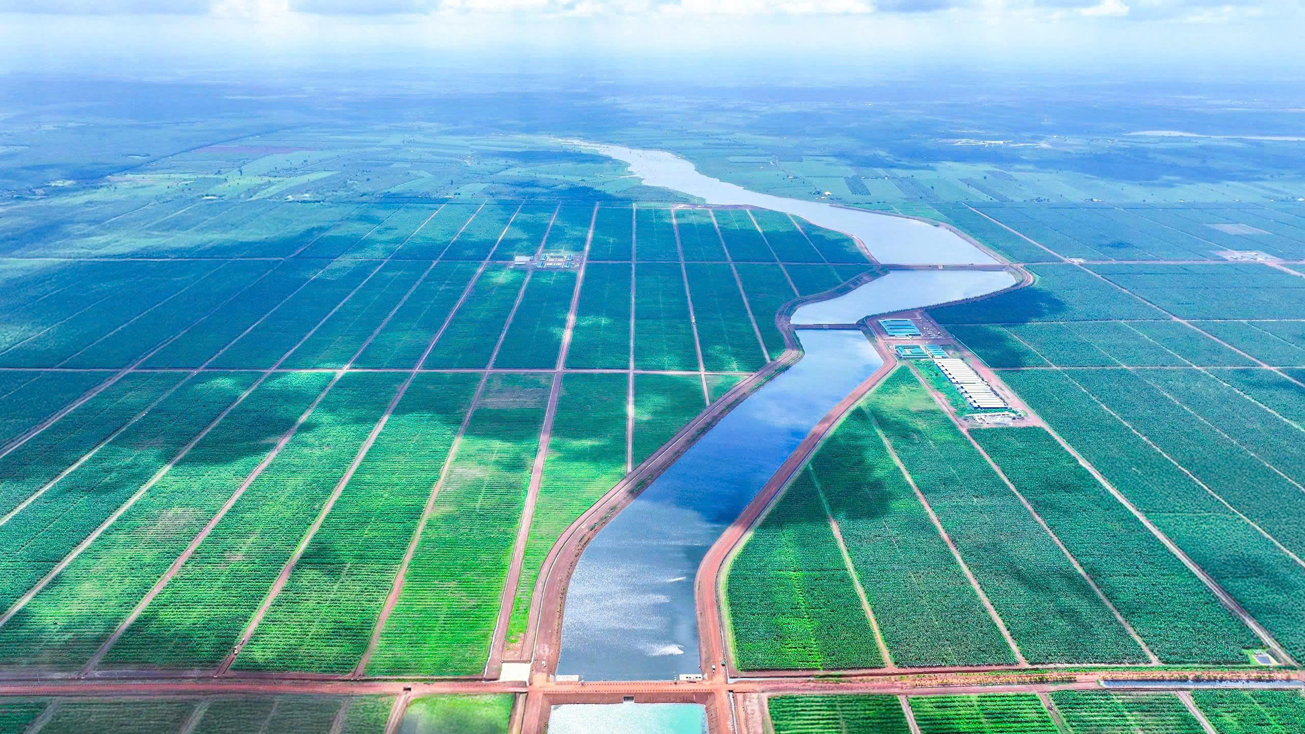 Khu liên hợp Snuol nhìn từ trên cao