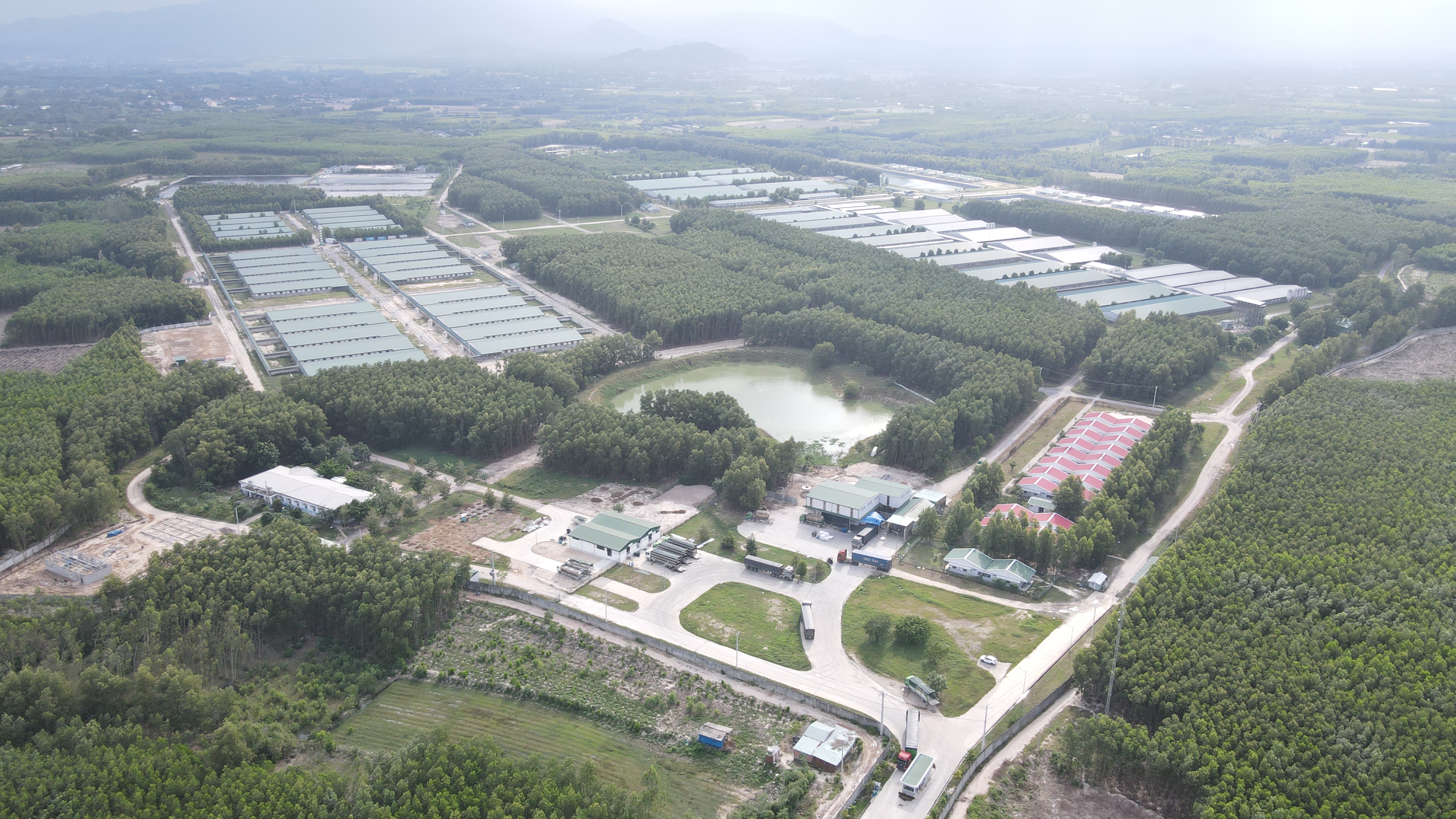 Trang trại heo giống - heo thịt công nghệ cao tích hợp tuần hoàn với diện tích 157 ha, tại xã Hội Sơn